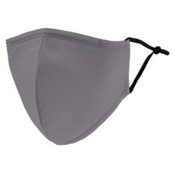 Weddingstar 5510-77 Adult Reusable/Washable Cloth Face Mask with Filter Pocket (Gray)
