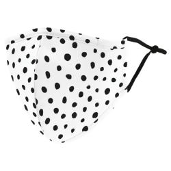Weddingstar 5514-08 Adult Reusable/Washable Cloth Face Mask with Filter Pocket (Dalmatian Dot)