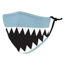 Weddingstar 5541-11 Kid's Reusable/Washable Cloth Face Mask with Filter Pocket (Shark Tooth)