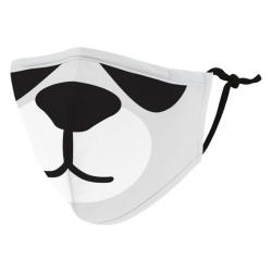 Weddingstar 5552-10 Kid's Reusable/Washable Cloth Face Mask with Filter Pocket (Panda)