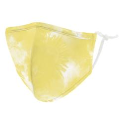 Weddingstar 5622-09 Kid's Reusable/Washable Cloth Face Mask with Filter Pocket (Yellow Tie-Dye)